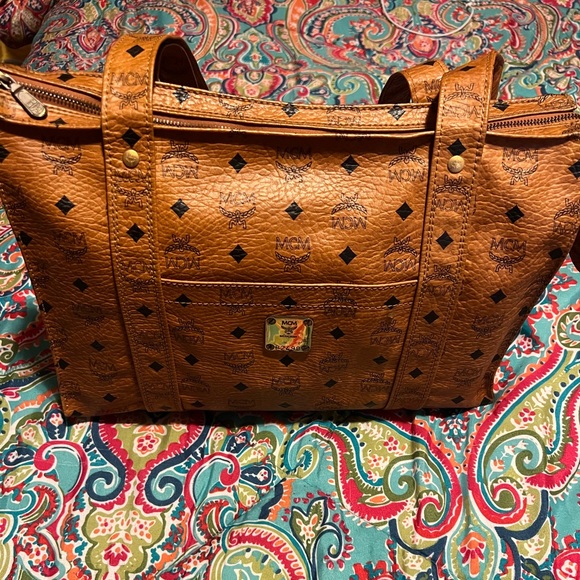 MCM🧡🤎Vintage Visetos Shopper Tote - Picture 2 of 8